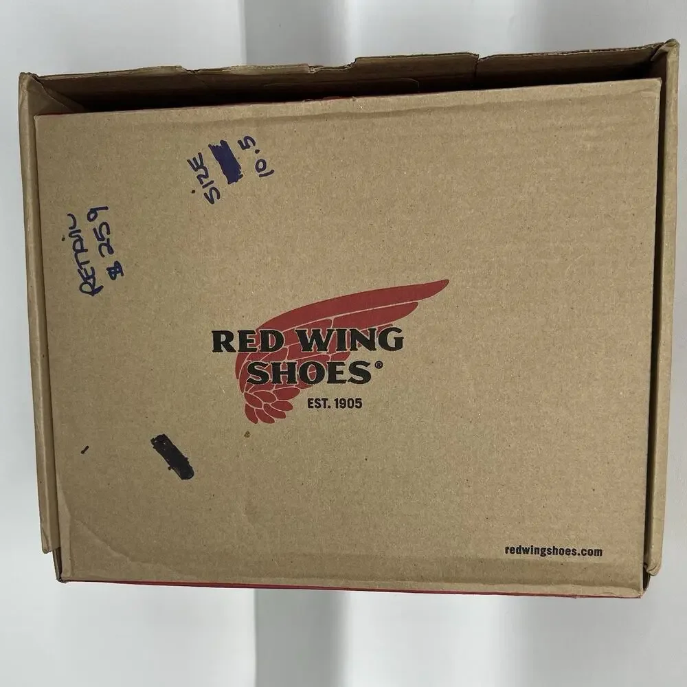 Red Wing 607 Work Boots 10.5 EE Black Leather EH Soft Toe USA MSRP $269 New